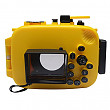 [해외]Mcoplus DSLR Underwater Universal 방수 Housing case 방수 카메라 Bag Designed for Outdoor/Underwater Activities for 올림푸스 TG-4 TG-3 카메라 Yellow