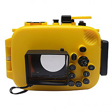 [해외]Mcoplus DSLR Underwater Universal 방수 Housing case 방수 카메라 Bag Designed for Outdoor/Underwater Activities for 올림푸스 TG-4 TG-3 카메라 Yellow
