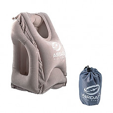 [해외]Airdasi-Travel Pillow for airplanes,Comfortable,Ergonomic and Portable Head Neck Rest Pillow,Patented Design,Best travel pillow for Airplanes,Cars,Buses, Trains, Office Napping, Camping (grey) (Grey)