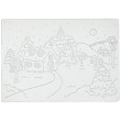 [해외]Nellies Choice Picture Embossing Folder 4&quot;X6&quot;-Snowy Village 1
