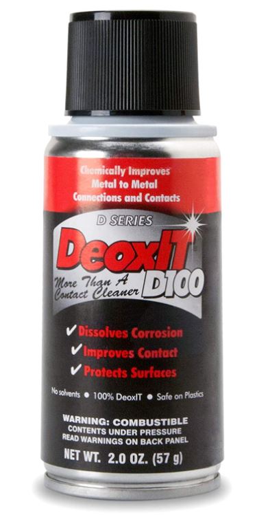 [해외]Hosa D100S-2 CAIG DeoxIT 100% Spray Contact Cleaner(2 oz)