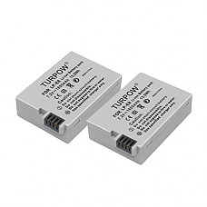 [해외]LP E8 Battery-TURPOW 2 Pack 7.4V 1800mAh Li-ion Replacement 캐논 LP-E8 배터리 for 캐논 Rebel T3i T2i T4i T5i EOS 600D 550D 650D 700D Kiss X5 X 4 Kiss X6 LC-E8E