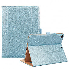 [해외]ProCase 아이패드 9.7 Case 2018/2017 아이패드 Case - Stand Folio Cover Case for 애플 아이패드 9.7 inch, Also Fit 아이패드 Air 2/iPad Air -Glitter Blue