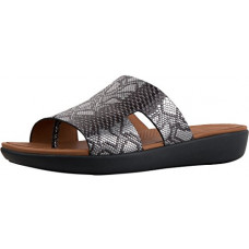 [해외]핏플랍 Womens H Bar Python Print Sandals Black 9