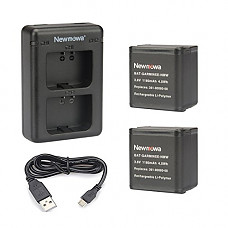 [해외]Newmowa Replacement 배터리 (2-Pack) and Dual USB Charger kit for Garmin Virb X and Virb XE