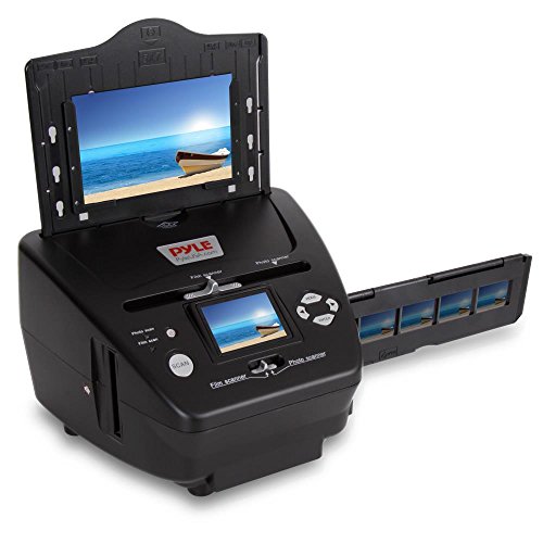 [해외]Pyle Media Instant Film & Slide Digitizer Scanner - Format Size 35mm 135 mm Negative Photo Converter to Super High Resolution 5.1 MP - Portable Stand Alone 2.4" Inch Color Digital LCD Screen PSCNPHO53