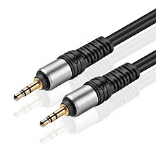 [해외]TNP Premium Gold Plated 3.5mm Audio Cable - Male to Male AUX Auxiliary Stereo Headset Jack Adapter Wire Cord Plug for iPhone iPod iPad, Android Smartphone Tablet, Home Car System (3 Feet, Black)