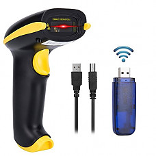 [해외]YAONI 433Mhz Barcode Scanner Wireless USB Handheld Automatic Barcode Reader Long Transmission Distance 1D Laser Bar Code Scanne