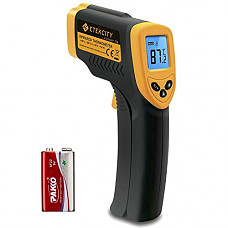 [해외]Etekcity Lasergrip 774 Non-contact Digital Laser Infrared Thermometer Temperature Gun -58℉~ 716℉ (-50℃ ~ 380℃), Yellow and Black