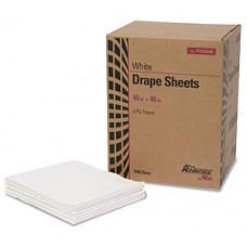 [해외]Drape Sheet, 2-Ply, Tissue, 40" x 48", White