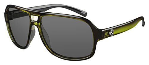 [해외]Ryders Eyewear Pint Polycarbonate Sunglasses Crystal Green with Black BS/Green, One Size - Mens