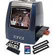 [해외]zonoz 22MP All-In-1 Film & Slide Scanner w/Speed-Load Adapters for 35mm Negative & Slides, 126, 110, Super 8 Films, Worldwide 110/24AC Adapter 16GB SD Card & Extra Trays (FS-THREE BUNDLE)