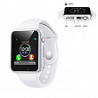 [해외]Smart Sports Watch, Bluetooth Smart Watch Sports Wireless 모니터 Sleep 모니터 Wristband Pedometer Call Message Reminder Anti-lost iOS Android Phone - White