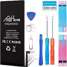 [해외]Pinzheng 애플 iPhone 6S Plus 배터리 Brand New 0 Cycle 3300mAh High Capacity Li-Ion 배터리 Replacement Tool Kit For IP6S+ (5.5 Inch) All Models A1634 A1687 and A1699 [1 Year Warranty]