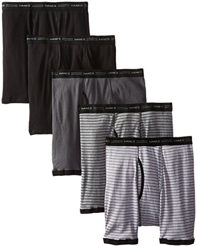 [해외]Hanes Mens 5-Pack Sports-Inspired Boxer Brief, Assorted, Small