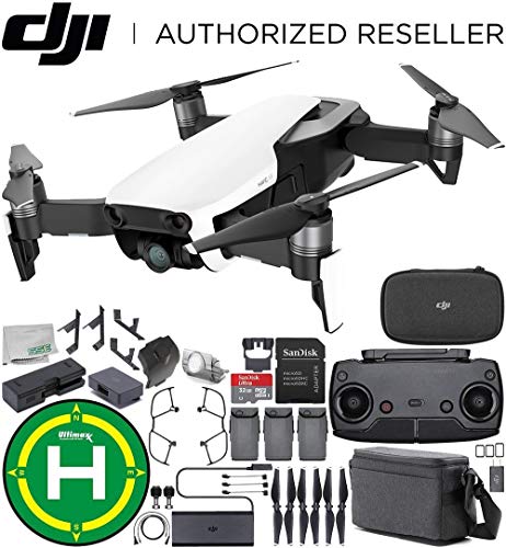 [해외]DJI Mavic Air Drone Quadcopter Fly More Combo (Arctic White) Landing Pad Bundle