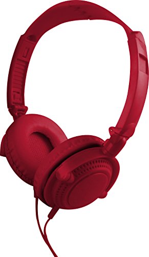 [해외]Coby CVH-807-RED 2 in 1 Headphones & Earbuds with Built-In Mic, Red