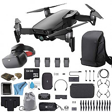 [해외]DJI Mavic Air Foldable Quadcopter Fly More Combo (Onyx Black) CP.PT.00000156.01 Intelligent Flight 배터리 for Mavic Air (4 Total) FPV Racing Goggles And Much More