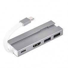 [해외]Atralife USB C Hub, Type C Hub Adapter with 4K HDMI Port, Type C Charging Port and USB3.0/2.0 port