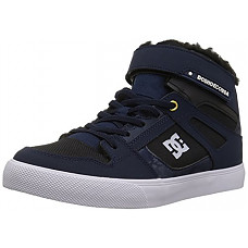 [해외]DC Boys Spartan High Wnt EV Skate Shoe, Navy/Black, 5.5 M US Big Kid