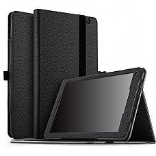 [해외]IVSO Dragon Touch V10 10 inch Tablet Case, Ultra Lightweight Leather Stand Cover Case for Dragon Touch V10 10 inch Tablet (Black)