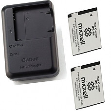 [해외]캐논 CB-2LA Charger for 캐논 NB-8L Li-ion 배터리 compatible with 캐논 PowerShot A2200, A3000 IS, A3100 IS, A3200 IS, A3300 IS Digital Cameras +2 Bonus Battery!