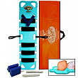 [해외]Iron Duck 35840-Teal Pedi Air Align Complete Pediatric Spinal Immobilization Backboard with Patented Dual Plane Head Drop System, Includes Straps, Head Blocks and Carry Case