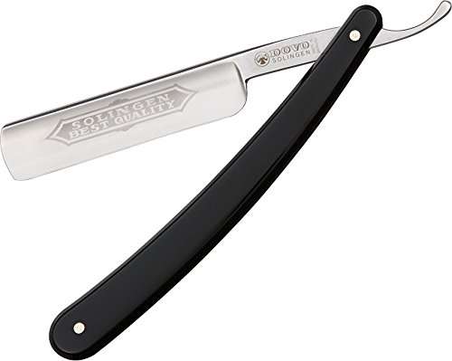 [해외]Dovo Full Hollow Carbon Steel 5/8 Straight Razor, Black