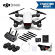 [해외]DJI Spark Portable Mini Drone Quadcopter Professional Bundle (Alpine White) w/Remote Controller + 2 Year Extended Warranty