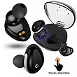 [해외]True Wireless Earbuds Touch Control,SHUUA Bluetooth V4.2 Headset with Mic Charging Case 방수 Sweatproof Mini Twins Earphones Dual In-Ear Earpiece for iPhone X 8 7 Plus IOS