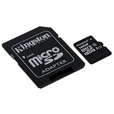 [해외]Kingston Canvas Select 16GB microSDHC Class 10 microSD Memory Card UHS-I 80MB/s R Flash Memory Card with Adapter (SDCS/16GB)