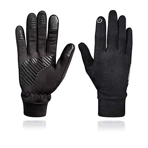 [해외]GMAYOO Winter Touchscreen Gloves, Unisex Running Sports Gloves, Lightweight Warm Liner Phone Texting Gloves, Outdoor Cycling Running Work Gloves, 4 Size Choice for Women Men