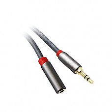 [해외]ACLgiants Gold plated Premium 3.5mm Stereo Male to Female Cable 50 foot (Gray)