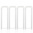 [해외]4-Pack of Hyperikon T8 LED Light Tube, U-BENT, 18W , 5000K (Crystal White Glow), Clear Cover, CE- and UTL-Listed