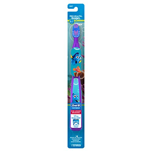 [해외]오랄비 Pro-Health Stages Kids Manual Toothbrush featuring Finding Dory, Soft Bristles, 1 ct