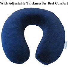 [해외]Travelmate Memory Foam Neck Pillow, Dark Blue