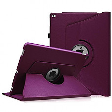 [해외]Fintie 아이패드 Pro 12.9 (1st Gen 2015) Case - 360 Degree Rotating Stand Case with Smart Protective Cover Auto Sleep / Wake Feature for 애플 12.9-inch 아이패드 Pro (2015 Version), Purple