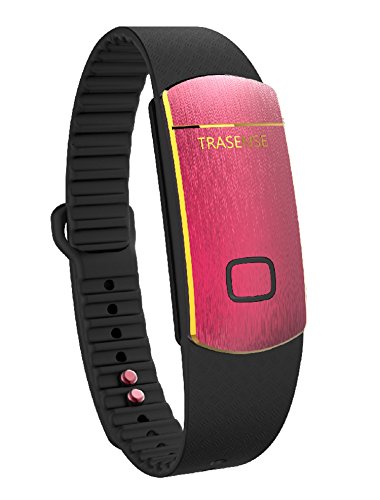 [해외]Trasense Smart Fitness tracker, Wireless Sleep 모니터 방수 Activity Tracker Wristband Sport Bracelet Fit Watch for iPhone Android( Red )