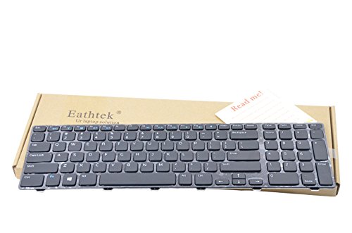 [해외]Eathtek Replacement Keyboard for Dell Inspiron 17-3721 17-3737 17R-5721 17R-5737 17R 5721 N5721 1728 17(3721) 17-3721 N3721 3721 series Black US Layout