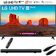 [해외]LG 65UK6300PUE 65&quot;-Class 4K HDR Smart LED AI UHD TV w/ThinQ (2018 Model) with Sharper Image 37&quot; Sound Bar Bluetooth Speaker With Optical Input and 6ft Optical Toslink 5.0mm OD Audio Cable