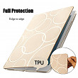 [해외]KAKUSIGA Case for all 아이패드 9.7 Inch - Ultra Slim Lightweight Smart-shell Stand Cover with Translucent Frosted Back Protector for 애플 All 아이패드 9.7&quot; Tablet (Auto Wake/Sleep) (Gold ipad case)
