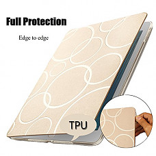 [해외]KAKUSIGA Case for all 아이패드 9.7 Inch - Ultra Slim Lightweight Smart-shell Stand Cover with Translucent Frosted Back Protector for 애플 All 아이패드 9.7" Tablet (Auto Wake/Sleep) (Gold ipad case)