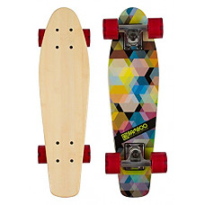 [해외]Bamboo Skateboards Kaleidoscope Graphic Complete Mini Cruiser Deck, 6" x 22.5"
