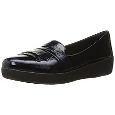 [해외]핏플랍 Fringey Sneakerloafer - Dark Cherry, Midnight Navy, 9 B(M) UK