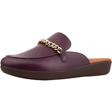 [해외]FitFlop&Trade; Serene™ Chain Leather Mules, Deep Plum, Size 11