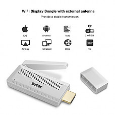 [해외]WiFi Display Dongle, ONCHOICE Miracast Dongle 2.4G/5G Mini Display Receiver 1080P HDMI Adapter High Speed TV Dongle Support YouTube iTunes Miracast DLNA Airplay for Android/iOS/Mac