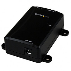 [해외]StarTech.com 1 Port Gigabit Midspan - PoE+ Injector - 802.3at and 802.3af - Wall-Mountable Power over Ethernet Injector Adapter