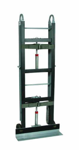 [해외]Wesco 272411 Aluminum Economical Appliance and Vending Truck with Auto Rewind Dual Ratchet, Moldon Rubber Wheels, 550-lb. Load Capacity, 61" Height, 12" Length x 24" Width