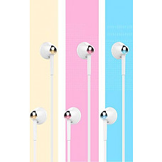 [해외]Headphones Earbuds with Mic HD Stereo Noise Cancelling in Ear headphones 2018 New Red