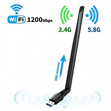 [해외]Wireless USB Wifi adapter for Desktop/PC//Laptop ac1200Mbps,Suntrsi USB Wifi Adapter 5.8GHz/2.4GHz Dual Band 1200Mbps,Supports Windows 10/8/7/8.1/XP/Mac Os